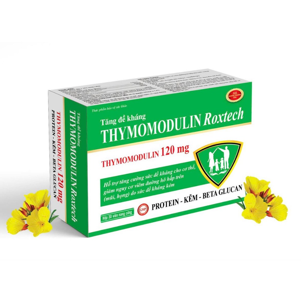 Viên uống tăng sức đề kháng Thymomodulin 80mg ngừa viêm đường hô hấp trên, mũi, họng - 30 viên