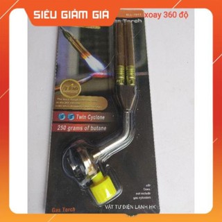 Đèn khò gas đôi - khò mỏ hàn lắp bình gas mini - KLL - 7011