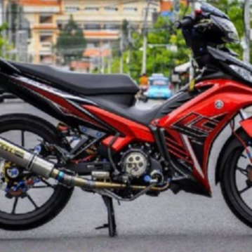 Tem Rời Decal Xe Ex 135 Lc Zin Đỏ Đen
