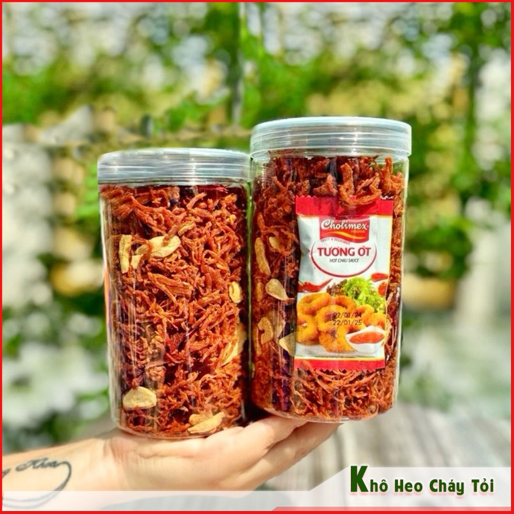 <LON PET 300G> KHÔ HEO CHÁY TỎI