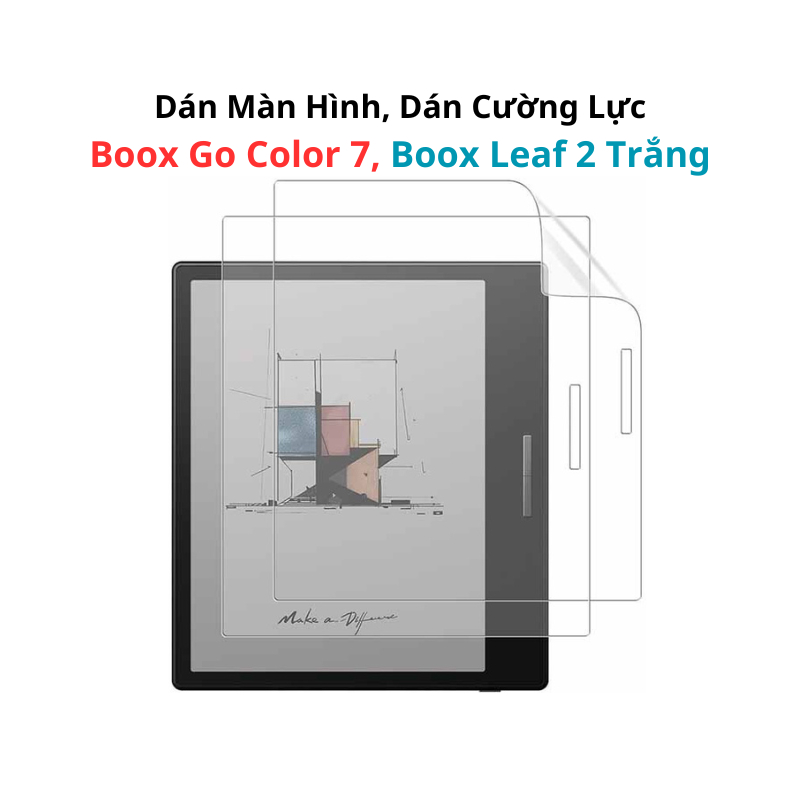 Dán Màn Hình/Cường Lực Boox Go Color 7, Boox Go 7, Boox Leaf 2 Trắng, Boox Go 7 Color(Gen II)
