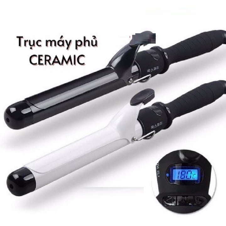 Máy uốn tóc xoăn trục phủ Ceramic cao cấp phi 38