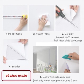CUỘN 10M GIẤY DÁN TƯỜNG (decal cuộn) MÃ KẺ DỌC LÁ CÂY {kèm ảnh thật}