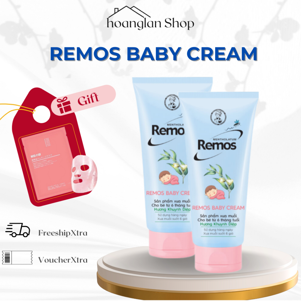 Kem chống muỗi Remos Baby 70g - Hương Khuynh Diệp