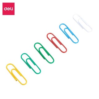 Ghim cài vòng màu Deli- 29mm-đóng gói 100 cái- 1 hộp dùng để kẹp tài liệu