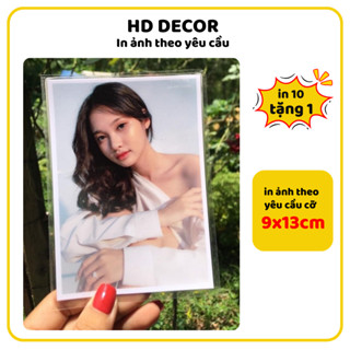 In ảnh 9x13cm theo yêu cầu, rửa 10 tấm tặng 1 tấm