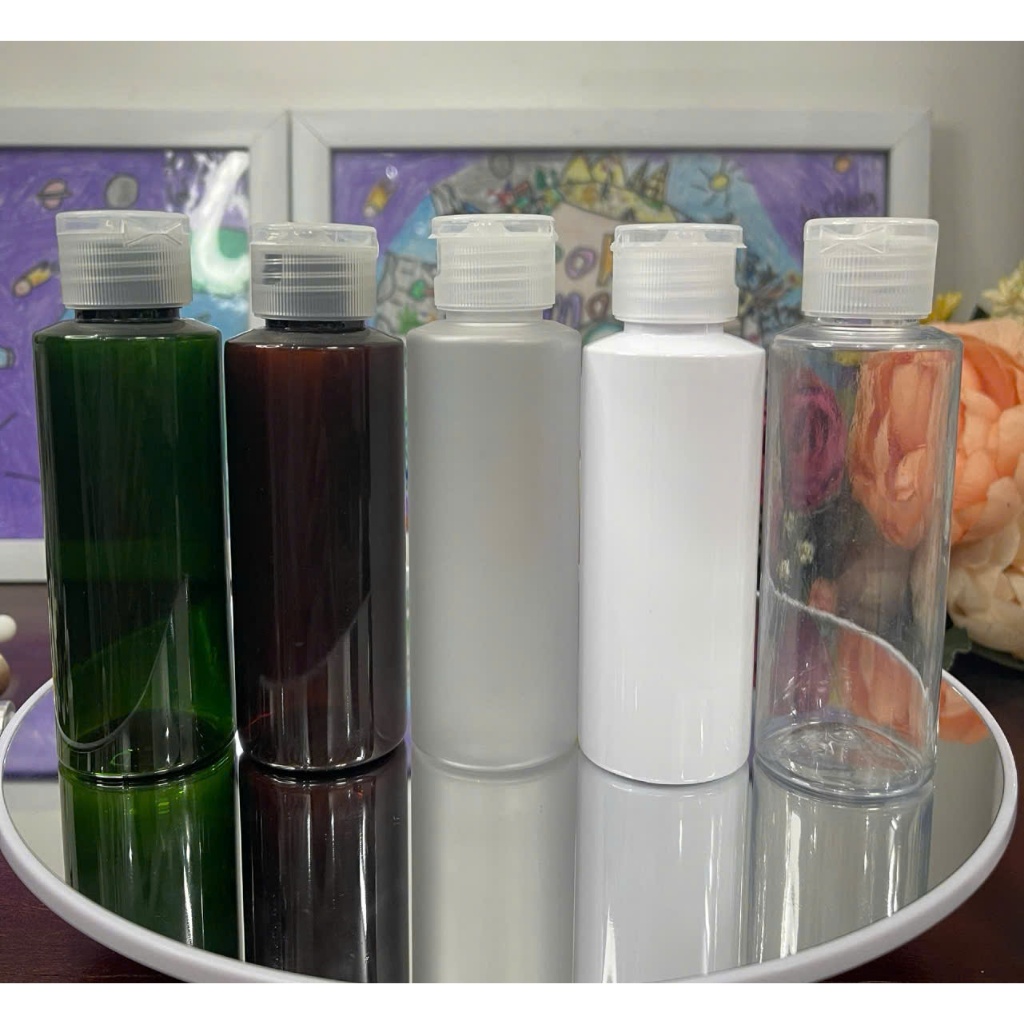 (COMBO 5 CHAI) - Chai lọ nhựa đựng nước tẩy trang, toner CHAI BƯỞI 100ml, 150ml nắp bật