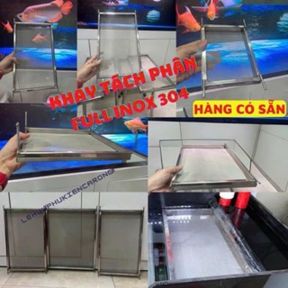 Khay Tách Phân Hồ Cá INOX 304 (Hàng Có Sẵn), Khay Lọc, Tách Cặn Bẩn Kích Thước Làm Theo Yêu Cầu