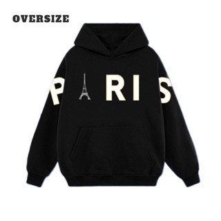  ÁO HOODIE UNISEX NAM NỮ OVERSIZE FORM RỘNG PARIS CÓ BIGSIZE TỪ 35kg đến hơn 100kg chất nỉ dày đẹp 