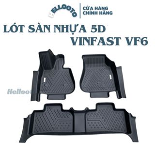 Thảm lót sàn nhựa 5D - Vinfast VF6 đúc nguyên khối - 3 tấm/bộ  Hellooto shop