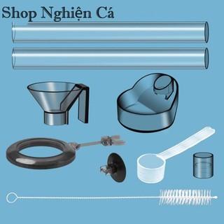 Bộ ống và chén cho cá tép ăn Dụng cụ cho cá ăn