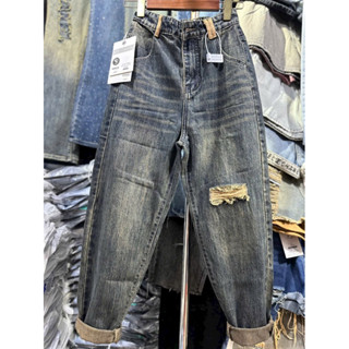 ( có BIGSIZE ) quần baggy jean QCCC lưng thun chun sau đẹp ạ ( các mã rách gối)