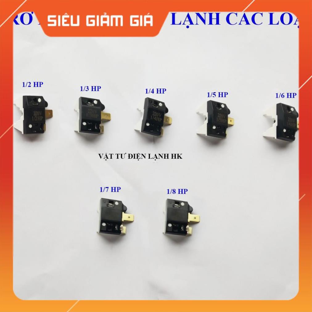 Rơ le Tecmic Block Tủ Lạnh - Relay Tecmit bảo vệ máy nén - Termit Termic dẹt