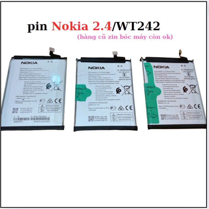 pin Nokia 2.4/WT242 ,cũ Bóc Máy