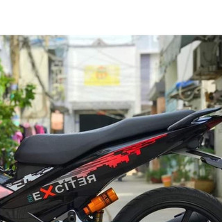 Tem Rời Ex 150 Thành Phố Dán Xe Đen Phối Đỏ