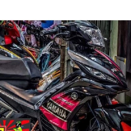 Tem Rời Exciter 135 Lc Hồng Dán Xe Đen - Tem Crom