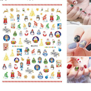 sticker dán móng noel