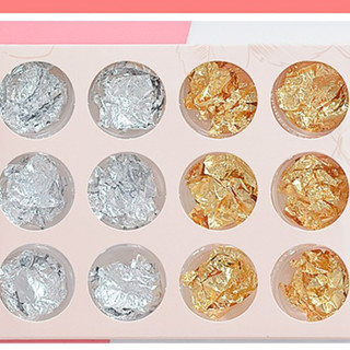set giấy bạc nhún trang trí đồ nail