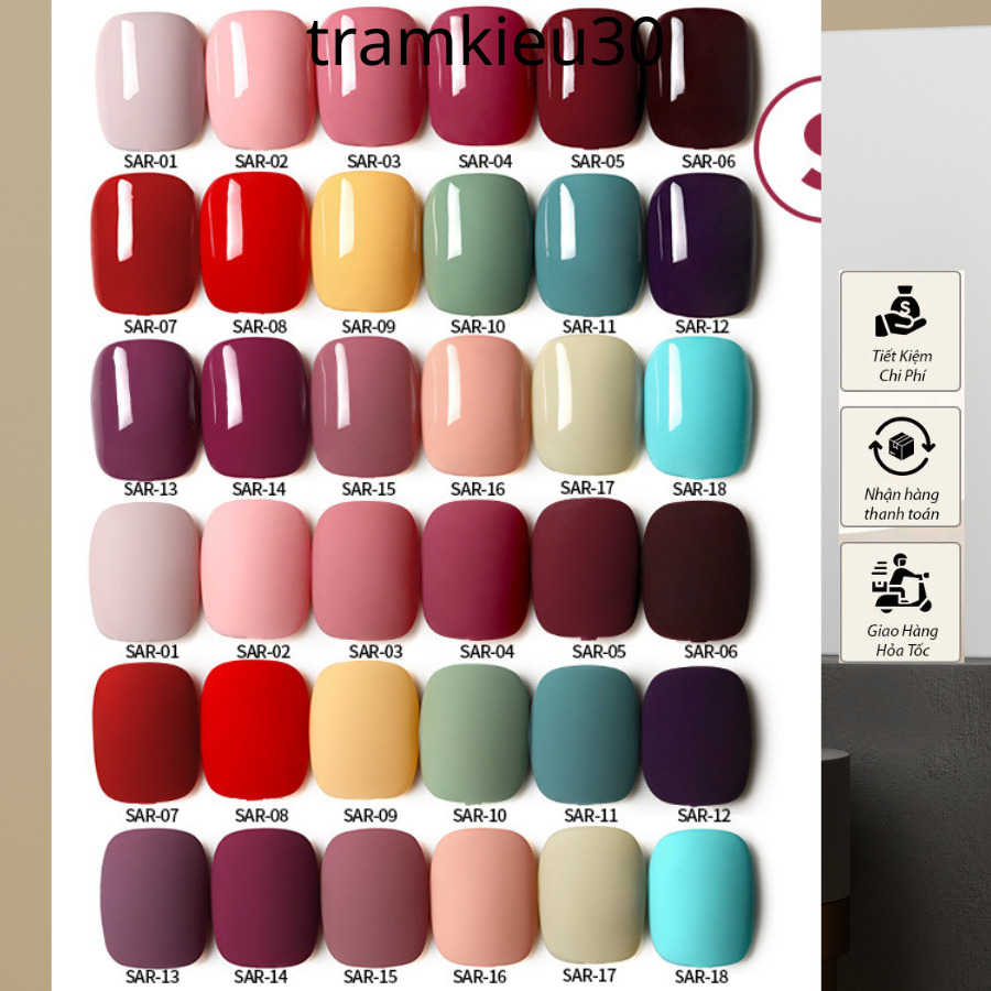 Sơn Gel As mã SAR | Chai đỏ 15ML