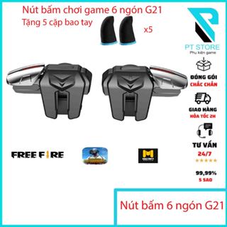 [SIÊU PHẨM 6 NGÓN] Nút Hỗ Trợ Chơi PUBG Mobile 6 Ngón G21 phiên bản mới nhất chơi Pubg, freefire, cod