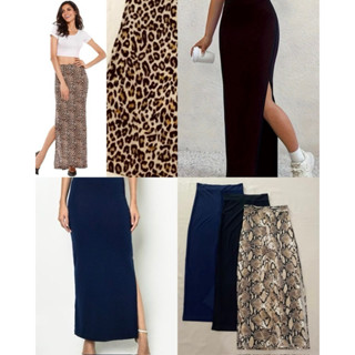 (V2734) Chân váy dáng dài thun ladong - Thanh lý