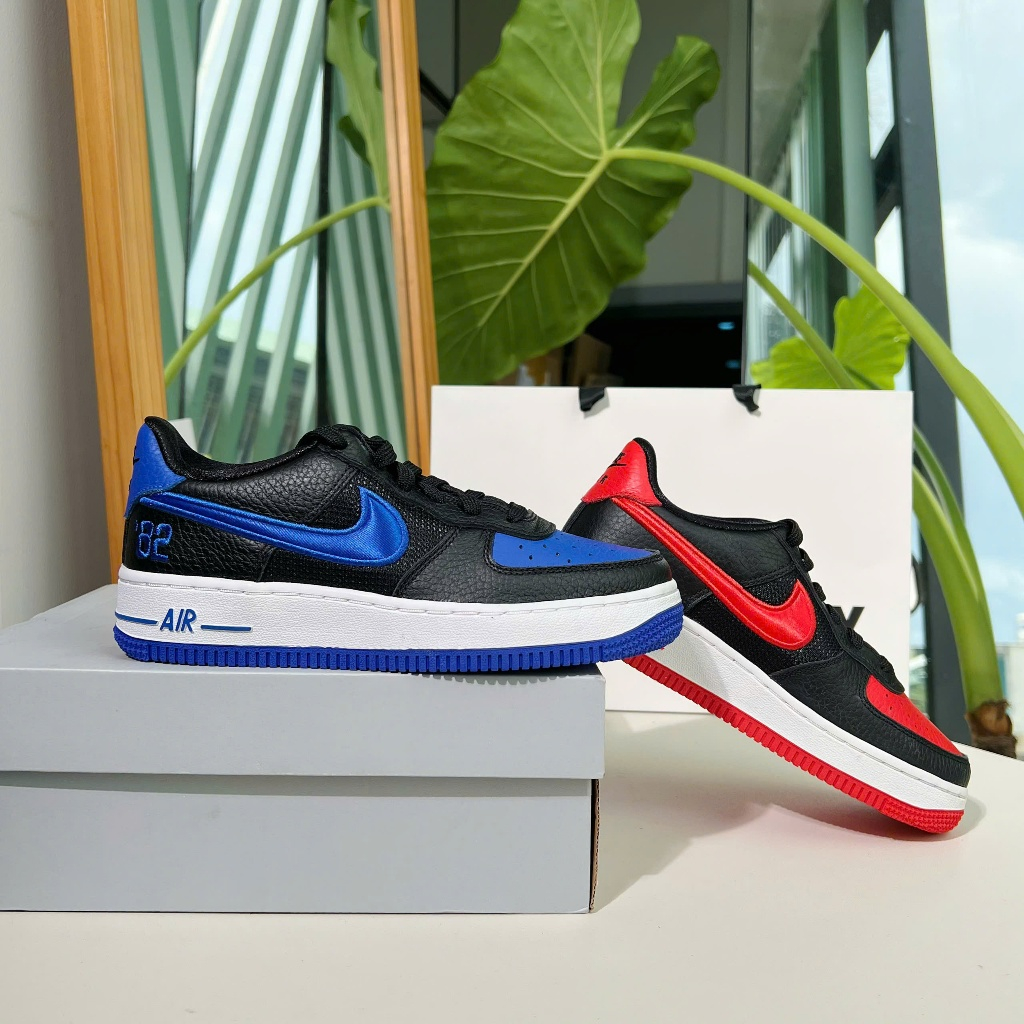 Giày Air Force 1 Multi Color Chile Màu Đỏ Xanh Đen DH0201 001 [Hàng Chính Hãng]