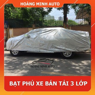 Bạt phủ xe ô tô Bán Tải - Loại tráng nhôm cách nhiệt - Hoàng Minh Auto