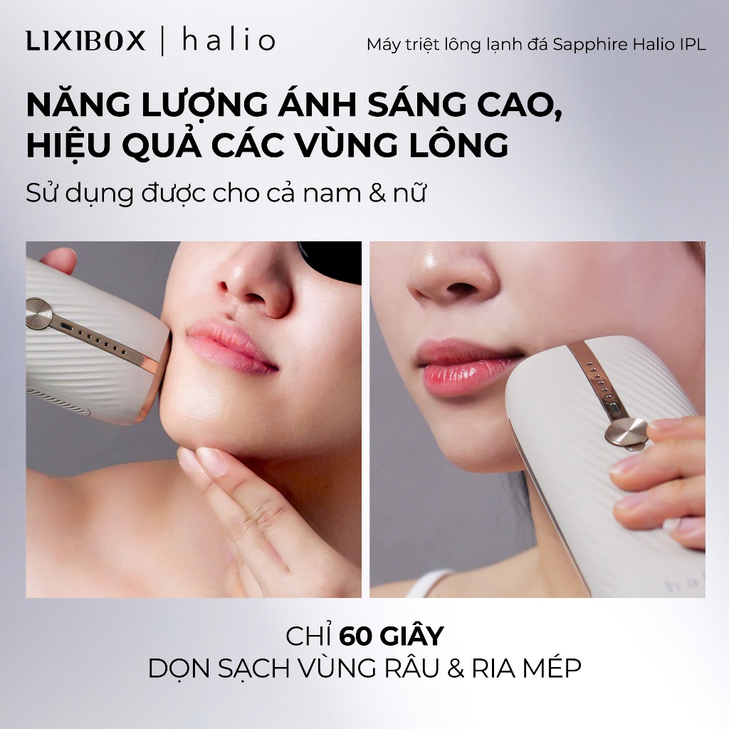 Máy Triệt Lông Lạnh Sapphire Halio InfinityGlow Advanced IPL Sapphire Cooling Hair Removal Device | BigBuy360 - bigbuy360.vn