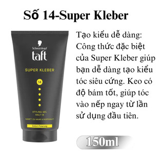Gel vuốt tóc Taft Schwarzkopf 150ml SÁP VÚT TÓC MOCUS 150ML NAM TÍNH ĐỨC