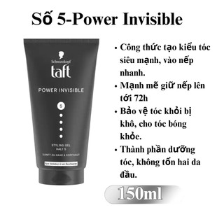 Gel vuốt tóc Taft Schwarzkopf 150ml SÁP VÚT TÓC MOCUS 150ML NAM TÍNH ĐỨC