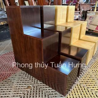 ( giá 1 cặp) Bục tam cấp gỗ, bục tam cấp kê ban thần tài mẫu trơn