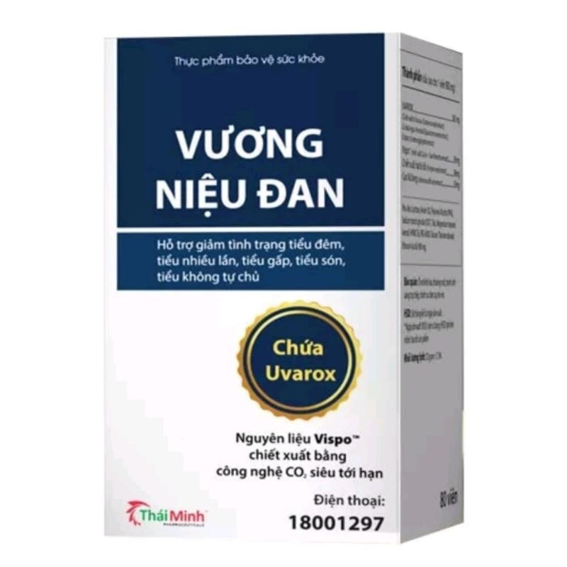 (Chính hãng )Vương niệu đan hộp 20 viên hỗ trợ giảm tiểu đêm tiểu nhiều lần tiểu són