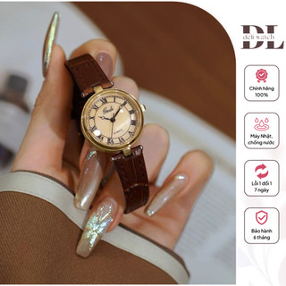 Đồng Hồ Đeo Tay Nữ Dây Da 2024 Deli Dây Da Cao Cấp Chống Nước 3ATM - Auratime G44