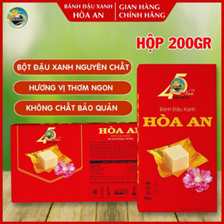 Bánh Đậu Xanh Hòa An Hộp 200gr (Date mới + chính hãng)