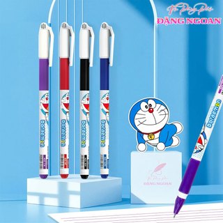 [Hộp 20] Bút Gel Thiên Long GEL-012 Mực Tím, Xanh - Hình Doreamon Dễ Thương, Viết Êm, nét 0.5mm
