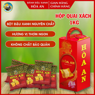 Bánh Đậu Xanh Hòa An Hộp 1kg (Date mới + chính hãng)