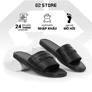 Sandal nam quai ngang G2 Gaia dép da nam dáng dép lê đi biển đế bệt chính hãng G2 STORE