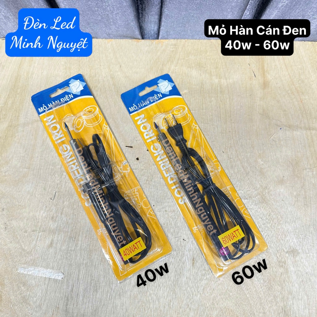 Mỏ Hàn Điện Cán Nhựa Đen Công Xuất 40W / 60W Siêu Rẻ