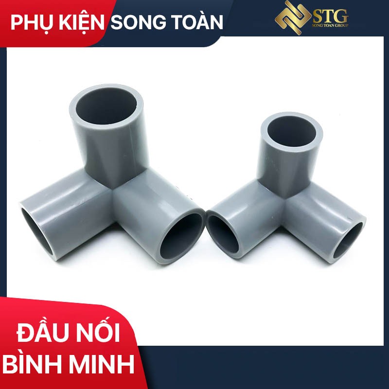 Co Ba Nhánh, Co Góc 3 Hướng Nhựa Dán Ống Nước Phi 21 27 34 - Nhựa Bình Minh