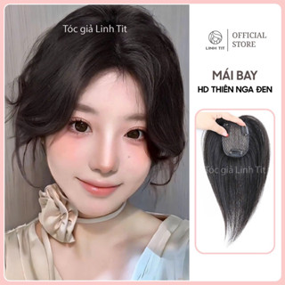 Thiên Nga Đen (Tặng phụ kiện) - Phủ hói che bạc lưới HD 7*9cm mô phỏng da đầu thật rẽ full ngôi | Linh Tít
