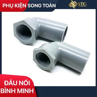  Co Nối Ống Có Ren Trong Nhựa PVC - 1 Đầu Trơn Dán Ống 21 27 mm + 1 Đầu Ren - Nhựa Bình Minh 
