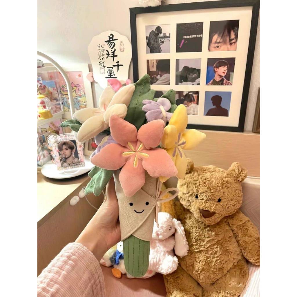 Bó Hoa Nhồi Bông Mềm Mại - Gấu bông dễ thương, Quà Tặng Ý Nghĩa Cho Sinh Nhật, Cưới Hỏi, Tốt Nghiệp, Trang Trí Nội Thất