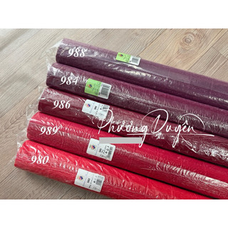 GIẤY NHÚN Ý 140GR TÔNG ĐỎ|GIẤY LÀM HOA