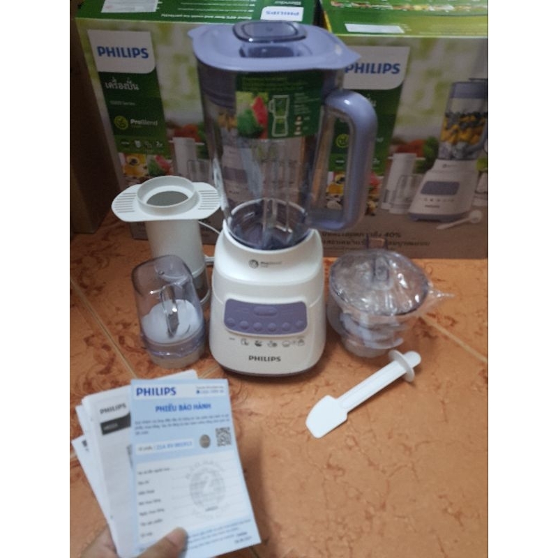 Bộ máy xay sinh tố Philips HR2223 HR2221 HR2221 công suất 700W bảo hành 24 tháng