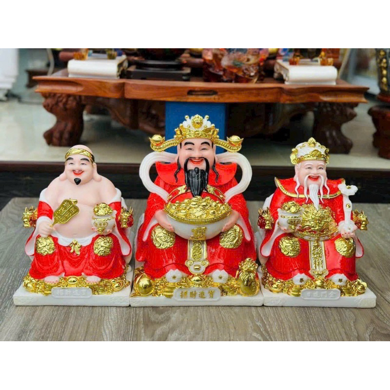 Thần Tài Thổ Địa Đá Đỏ Cao Cấp