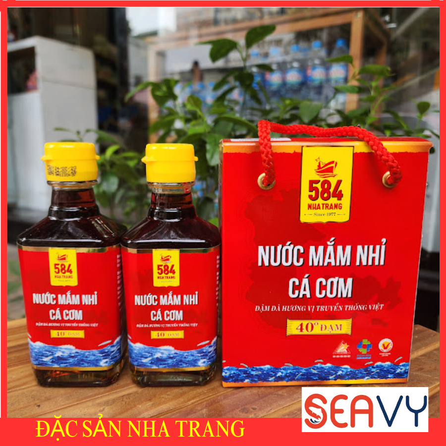 Thùng mắm 584 loại 40 độ đạm chai thủy tinh 6 chai 200ml đậm đà thơm ngon.