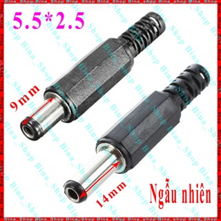 Jack DC 5.5x2.1 , 5.5x2.5, jack nguồn DC (đực/cái tự chọn)
