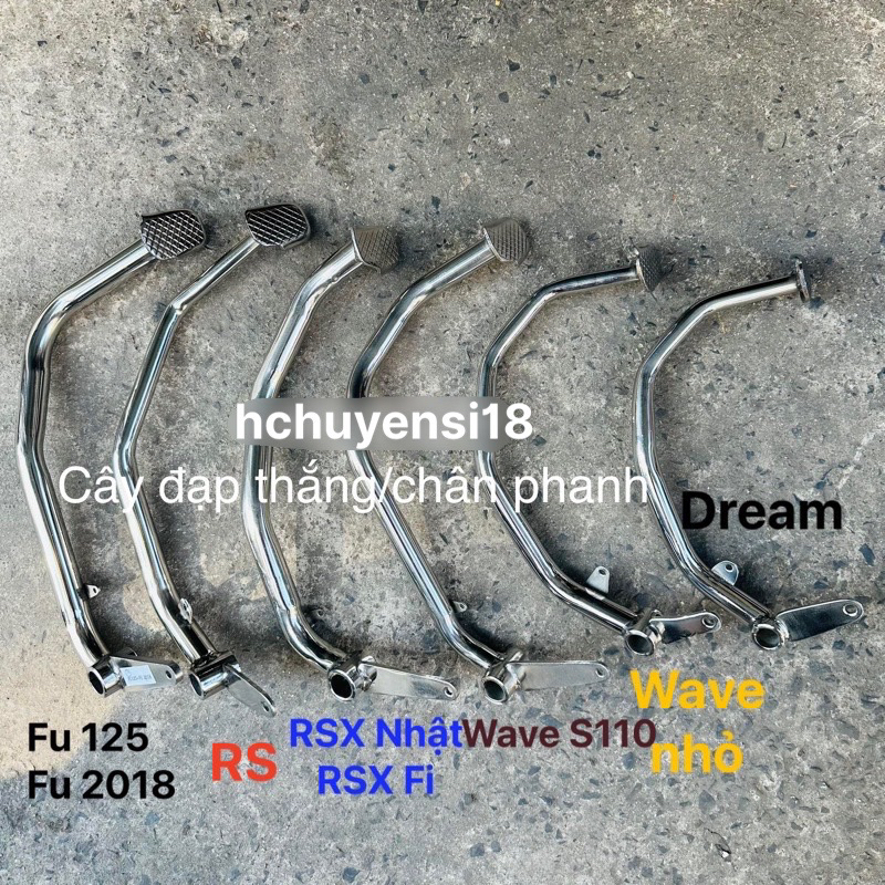 Đạp thắng/chân phanh inox Dream Wave RsxFi Fu1 Fu125/Fu2018 WaveS110 Sirius