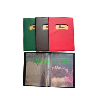 CUỐN BÌA MENU DA 20 LÁ A4 - 300 ( KT BÌA 23x32cm)