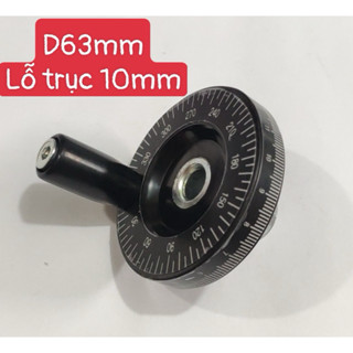 Tay quay có chia vạch, tay quay cho máy tiện máy phay mini D80 lỗ 10mm D63mm lỗ 8mm/10mm